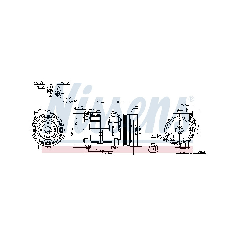 Compresseur de climatisation NISSENS
