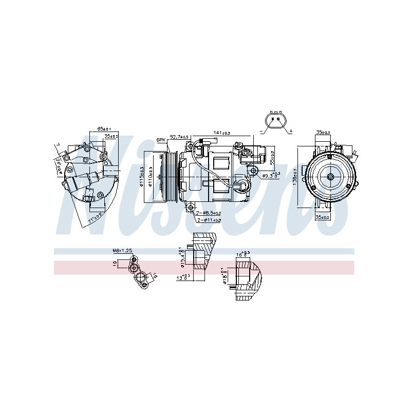 Compresseur de climatisation NISSENS