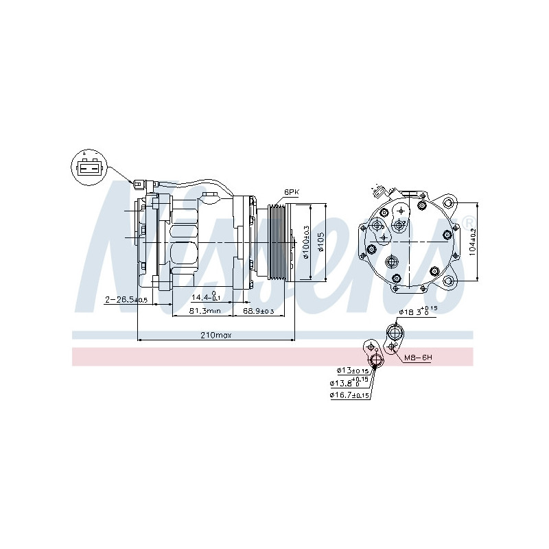 Compresseur de climatisation NISSENS