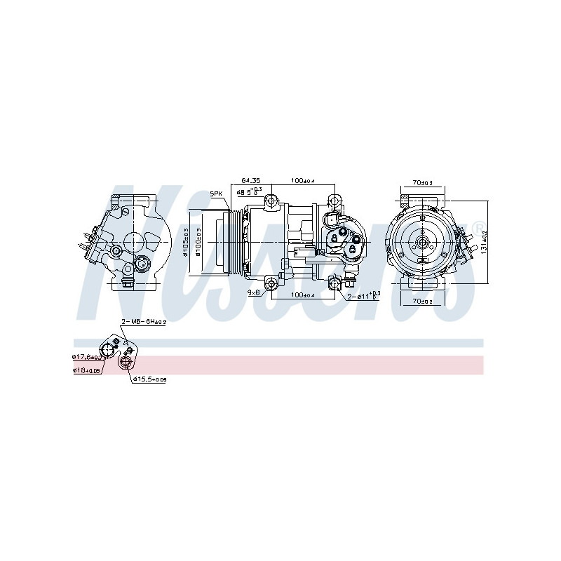 Compresseur de climatisation NISSENS