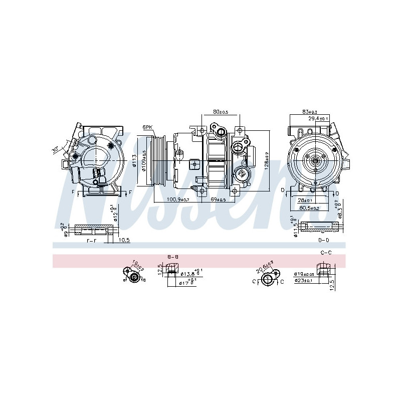 Compresseur de climatisation NISSENS