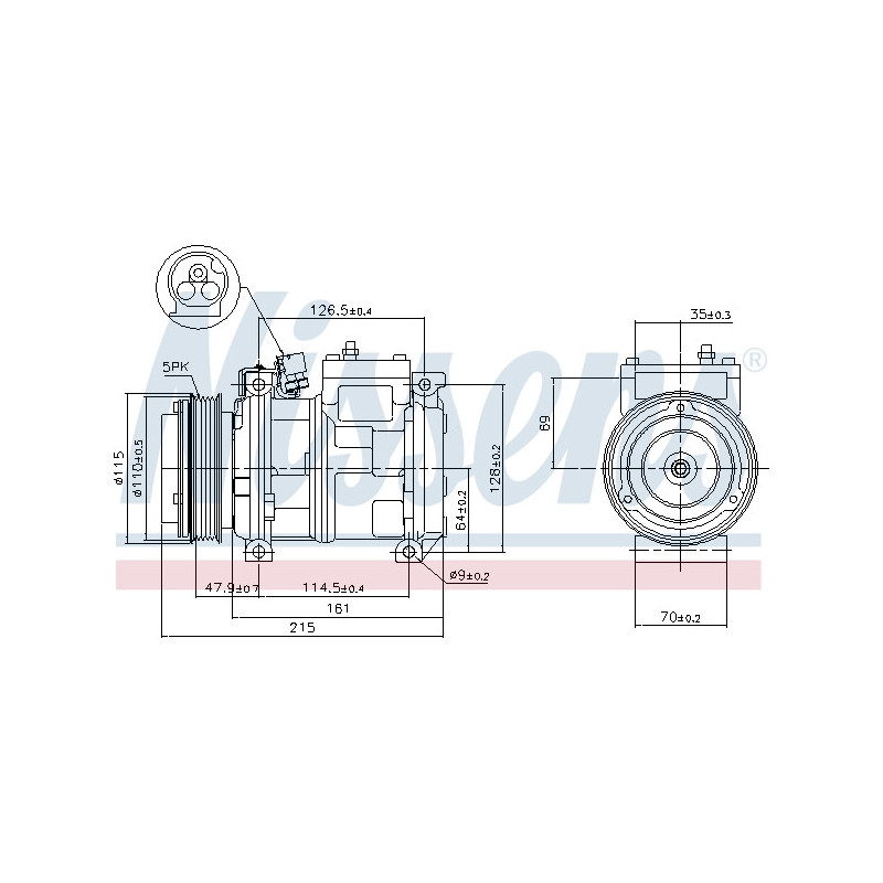 Compresseur de climatisation NISSENS