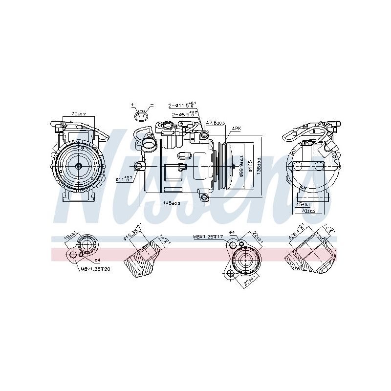 Compresseur de climatisation NISSENS