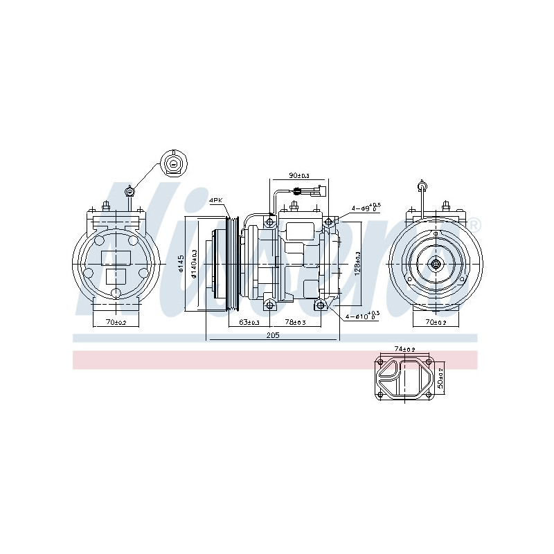 Compresseur de climatisation NISSENS