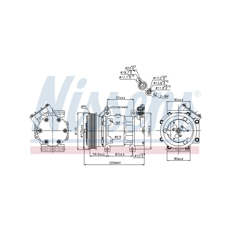 Compresseur de climatisation NISSENS