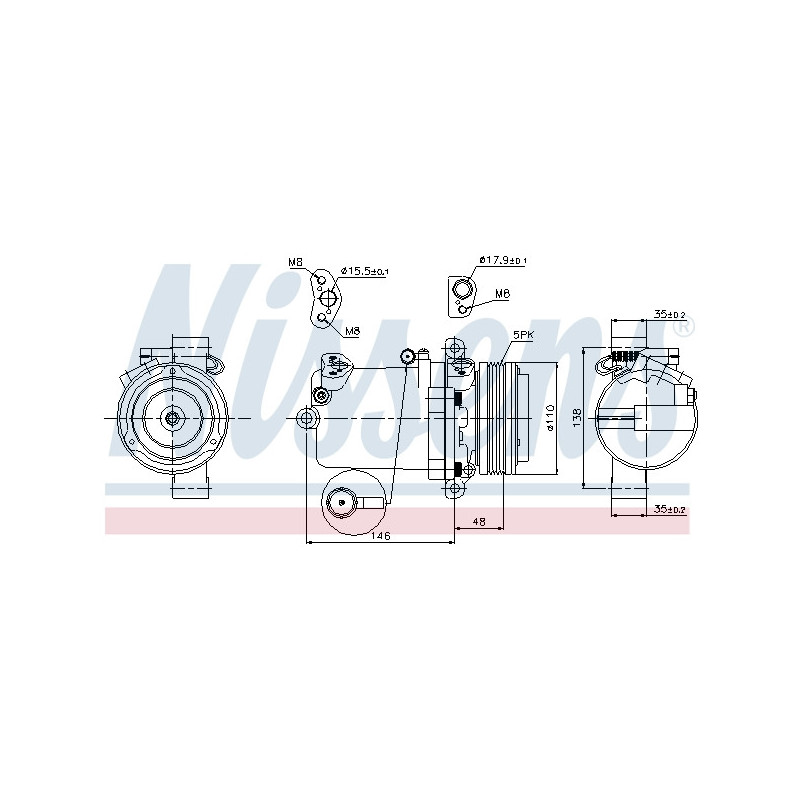 Compresseur de climatisation NISSENS