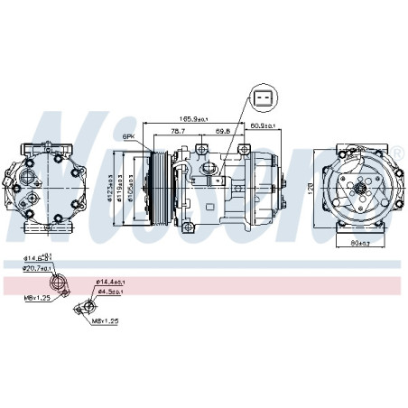 Compresseur de climatisation NISSENS