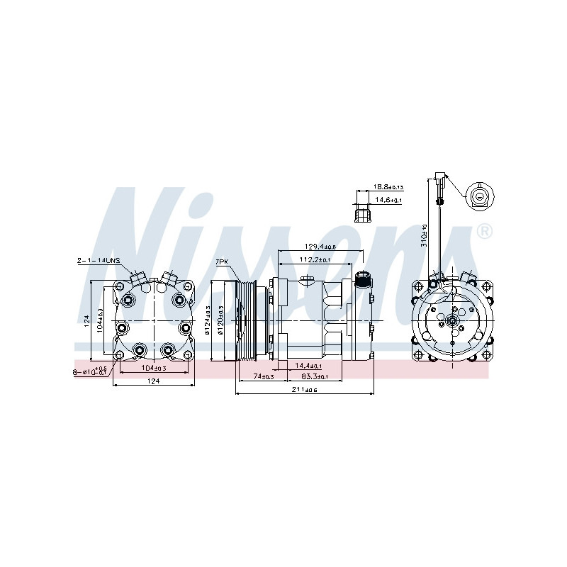Compresseur de climatisation NISSENS