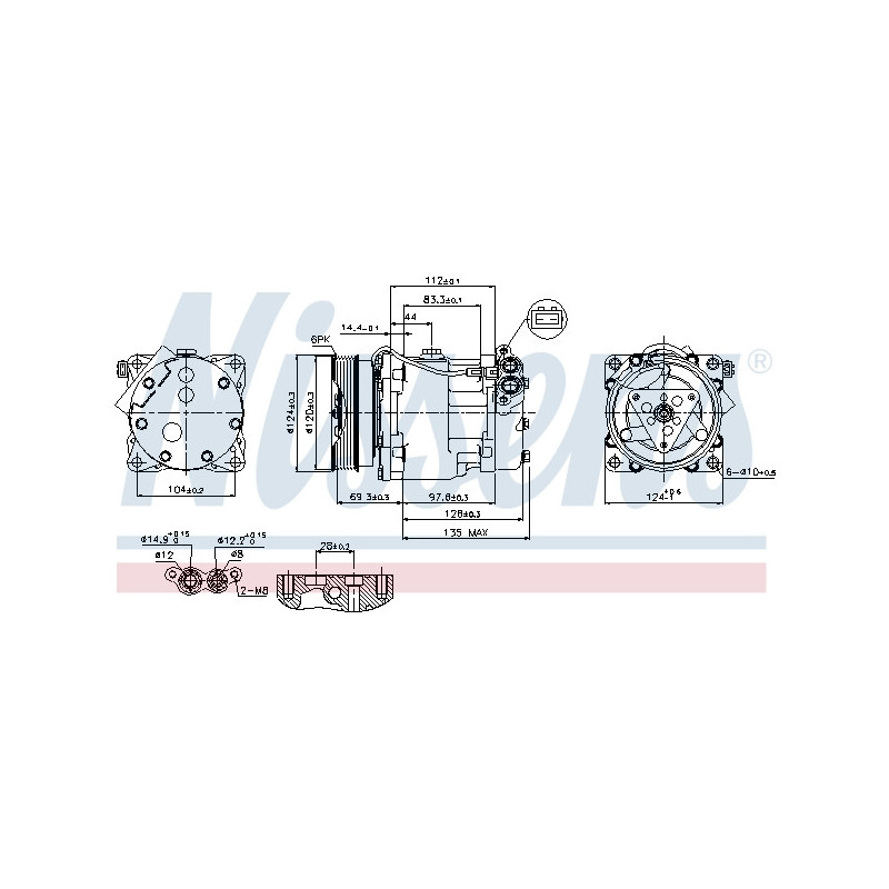 Compresseur de climatisation NISSENS