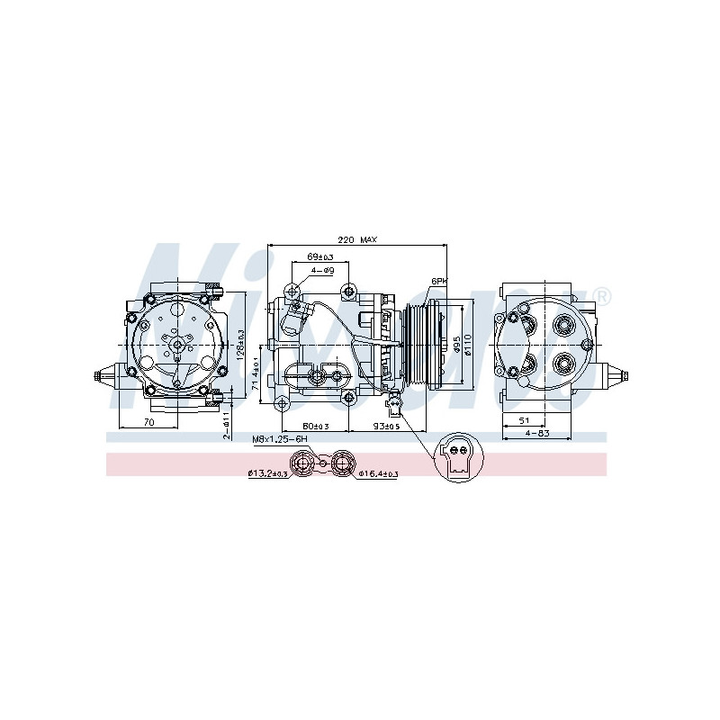 Compresseur de climatisation NISSENS