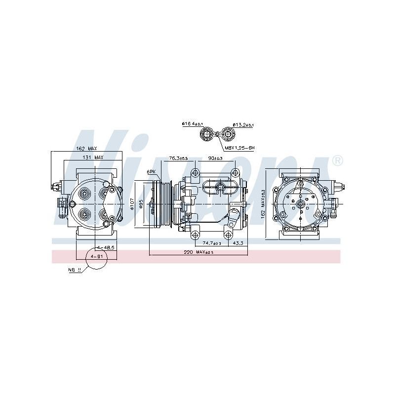Compresseur de climatisation NISSENS