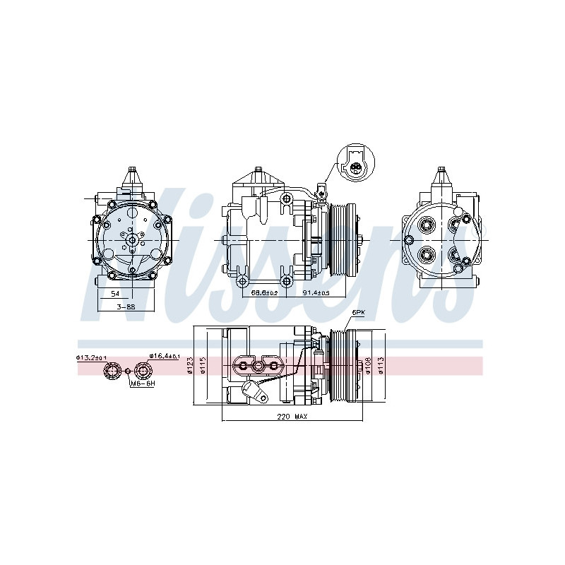 Compresseur de climatisation NISSENS