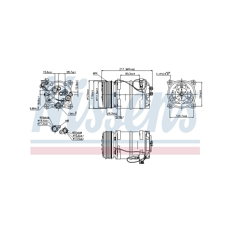 Compresseur de climatisation NISSENS