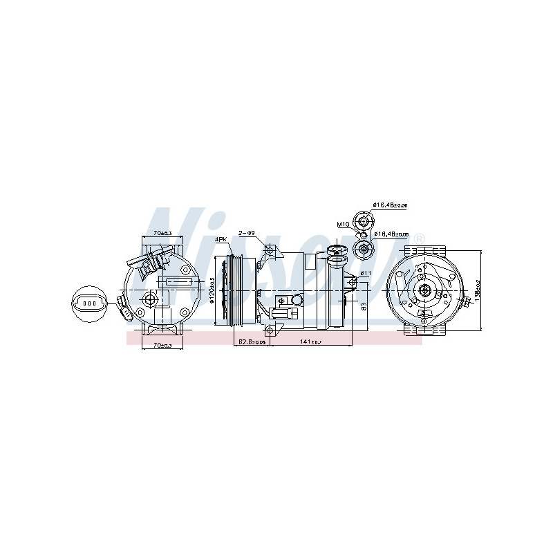 Compresseur de climatisation NISSENS