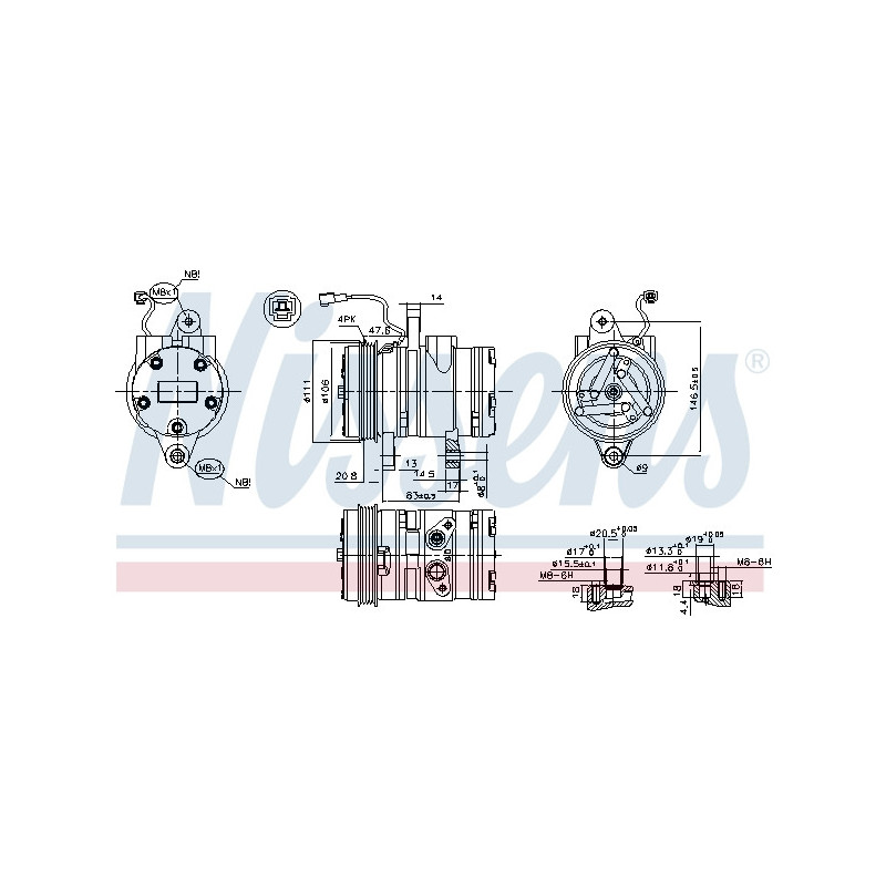 Compresseur de climatisation NISSENS
