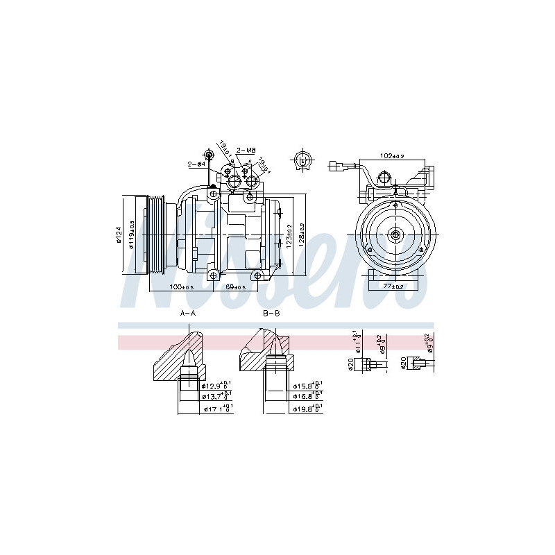 Compresseur de climatisation NISSENS