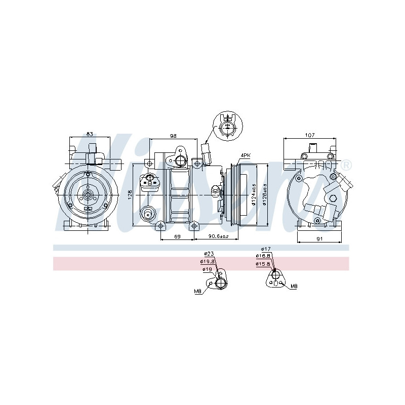 Compresseur de climatisation NISSENS