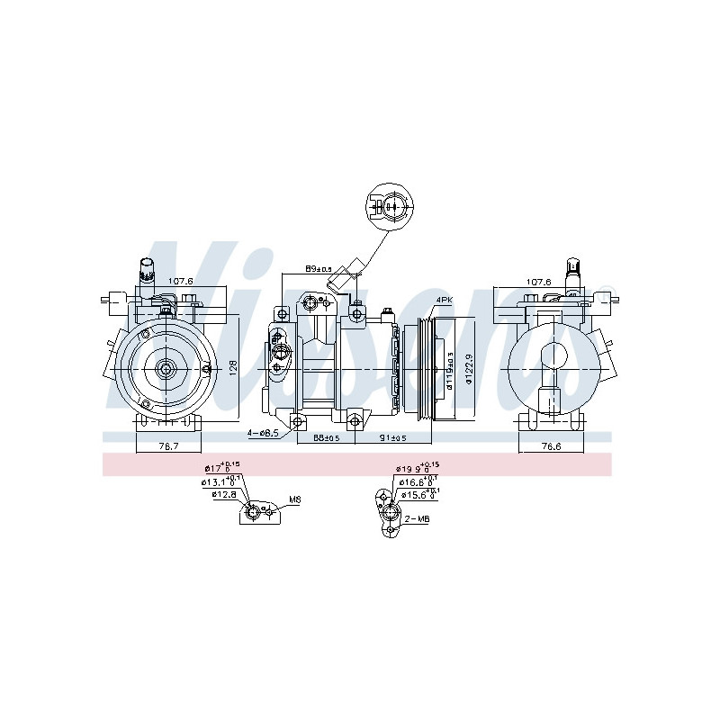 Compresseur de climatisation NISSENS