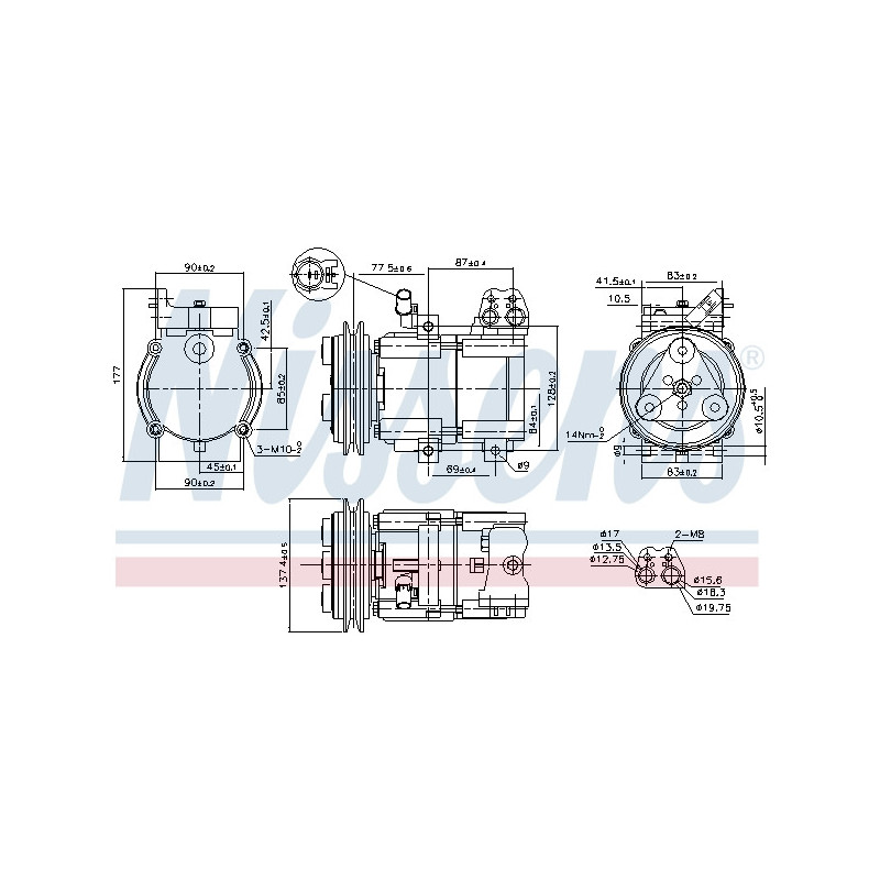 Compresseur de climatisation NISSENS