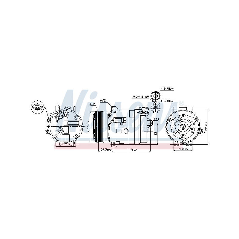 Compresseur de climatisation NISSENS