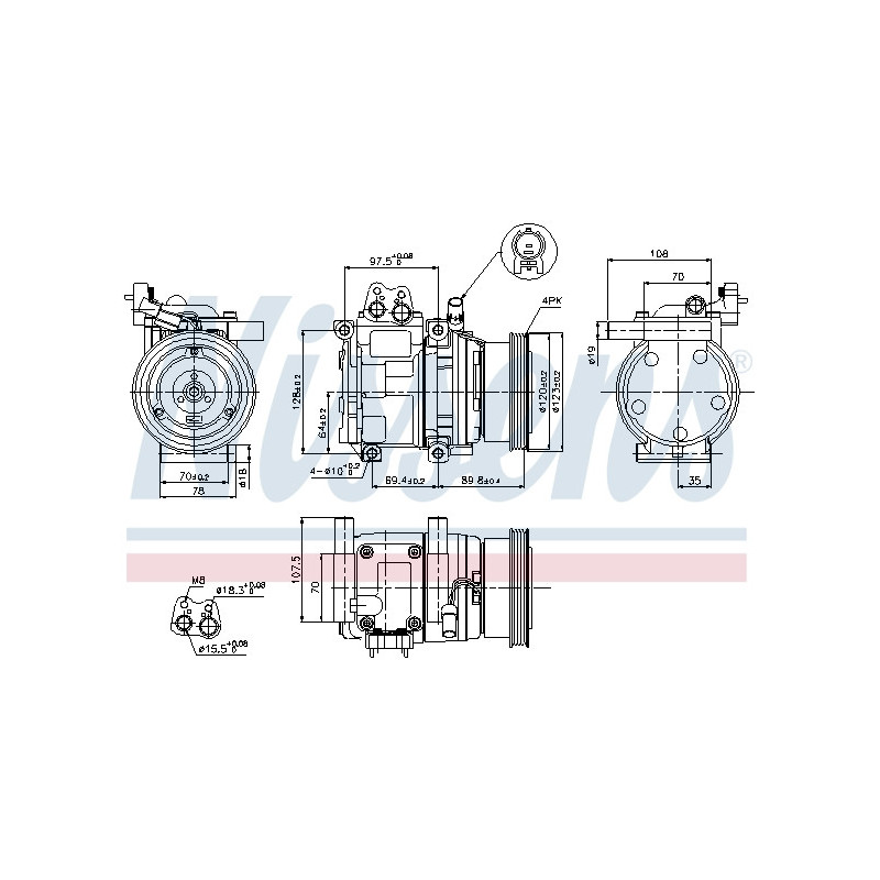 Compresseur de climatisation NISSENS