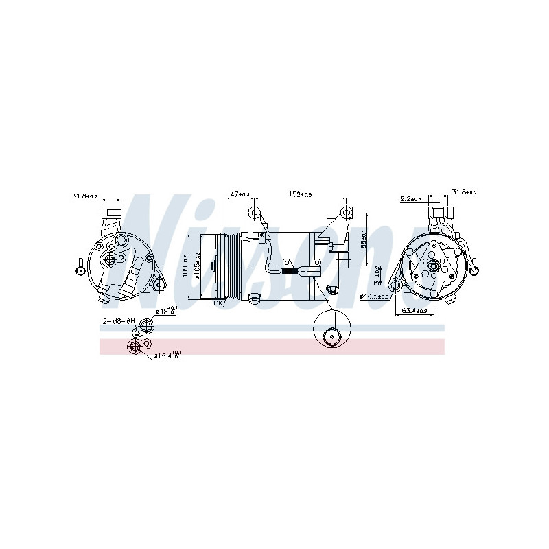 Compresseur de climatisation NISSENS