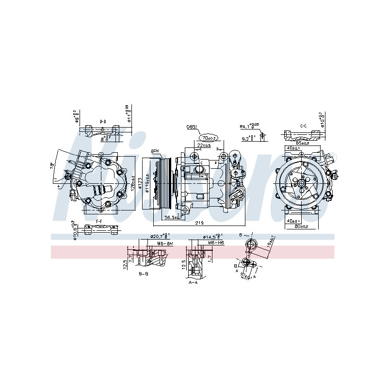 Compresseur de climatisation NISSENS