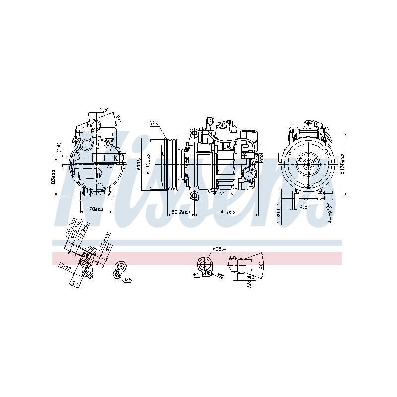 Compresseur de climatisation NISSENS