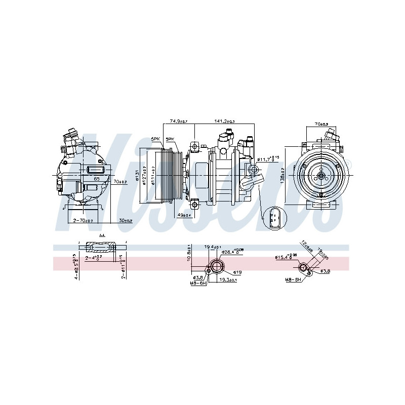 Compresseur de climatisation NISSENS