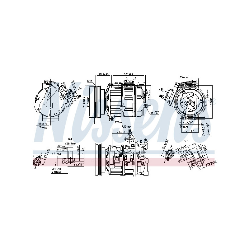 Compresseur de climatisation NISSENS