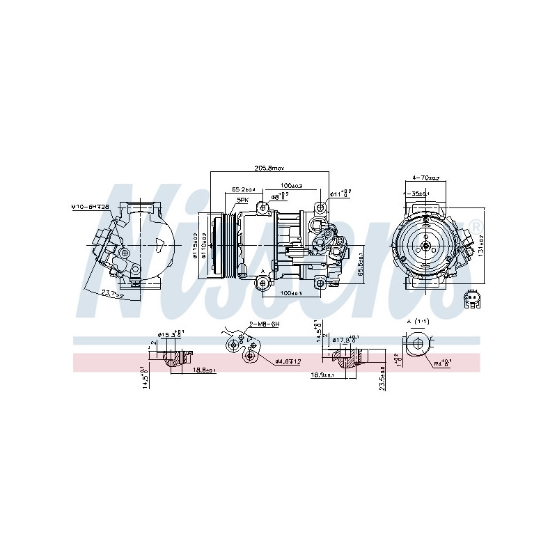 Compresseur de climatisation NISSENS