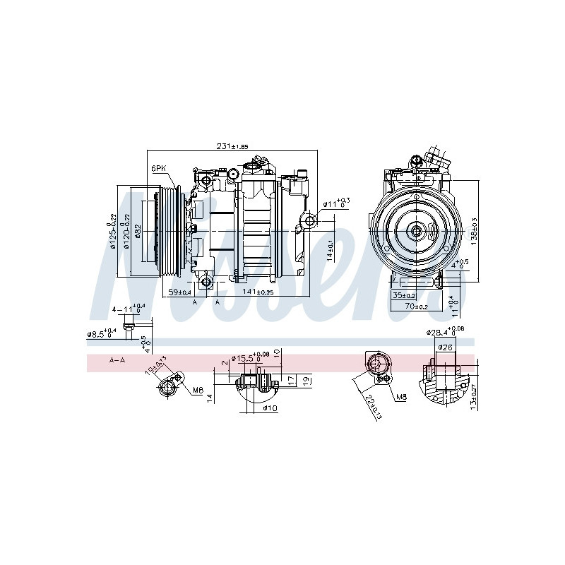 Compresseur de climatisation NISSENS