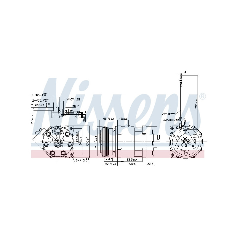 Compresseur de climatisation NISSENS