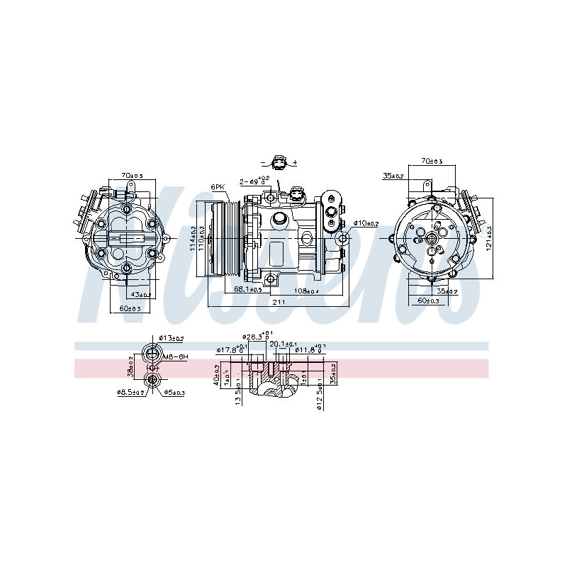 Compresseur de climatisation NISSENS