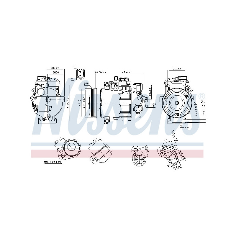 Compresseur de climatisation NISSENS