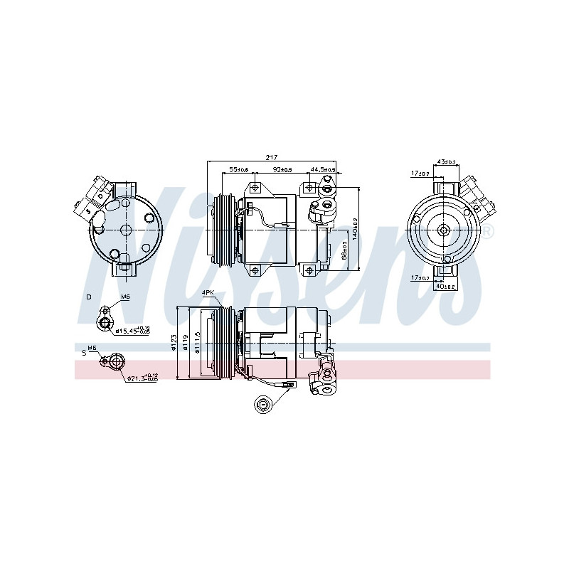 Compresseur de climatisation NISSENS