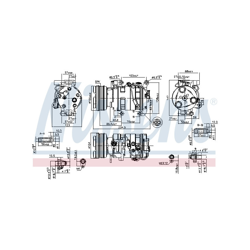Compresseur de climatisation NISSENS