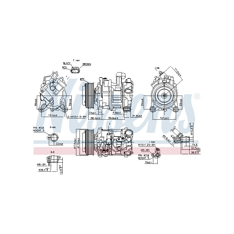 Compresseur de climatisation NISSENS