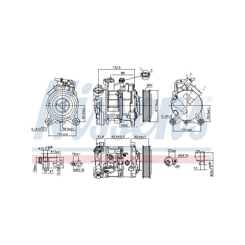 Compresseur de climatisation NISSENS