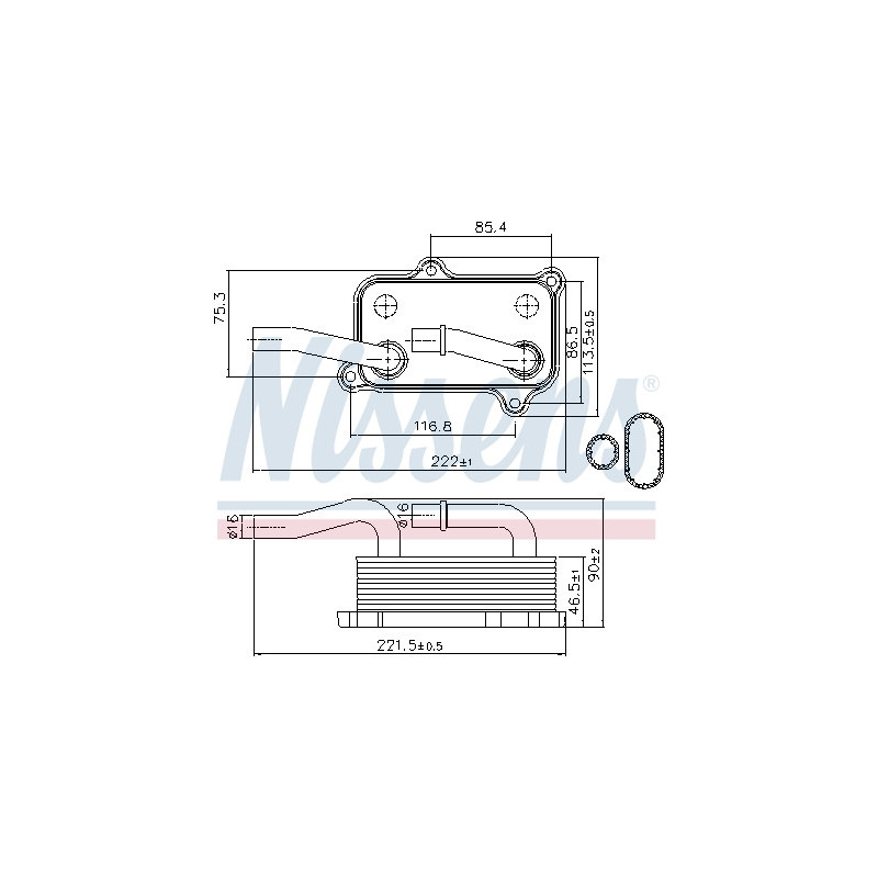 Radiateur d'huile NISSENS