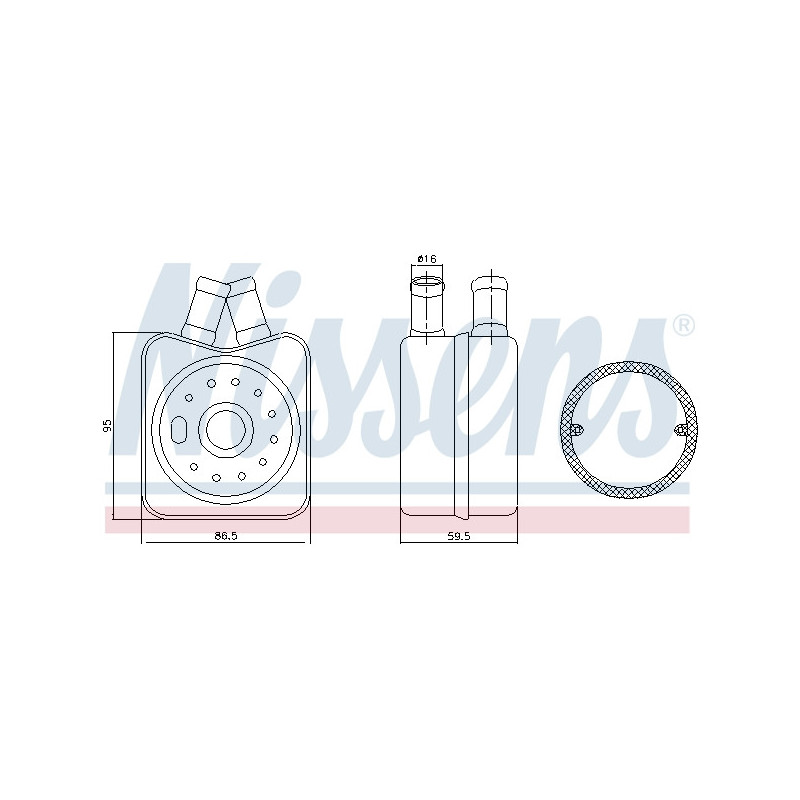 Radiateur d'huile NISSENS