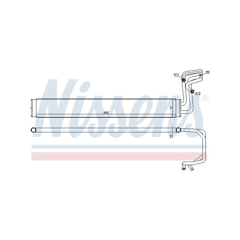 Radiateur d'huile (direction) NISSENS