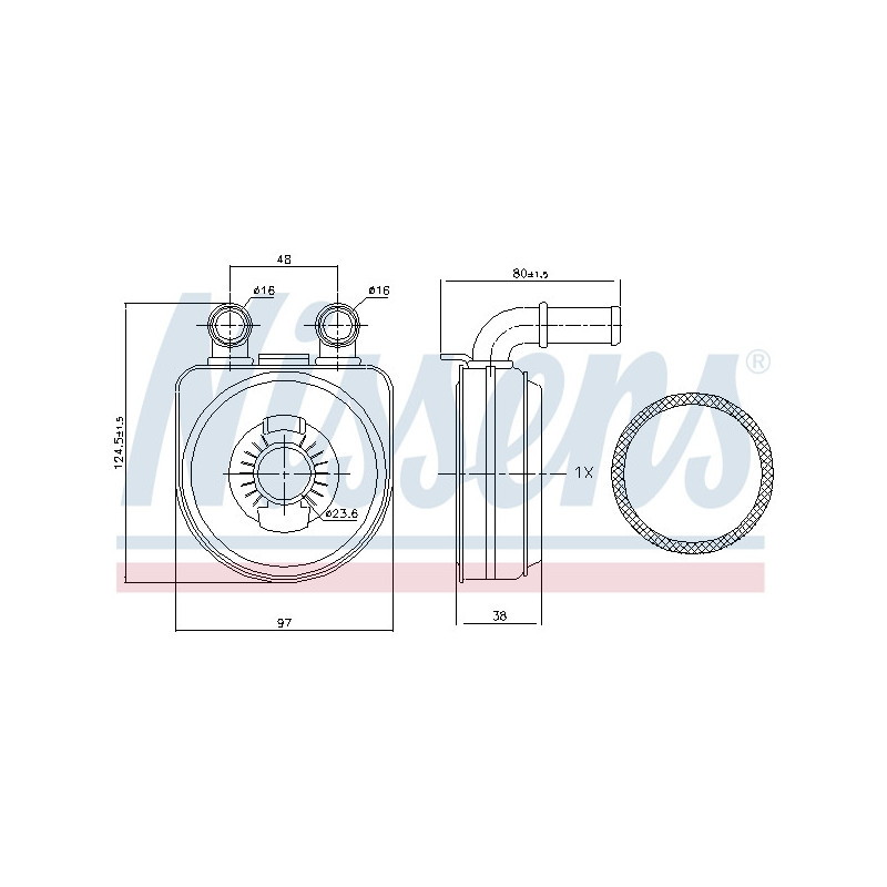 Radiateur d'huile NISSENS
