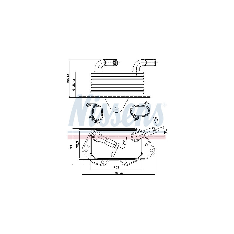 Radiateur d'huile NISSENS