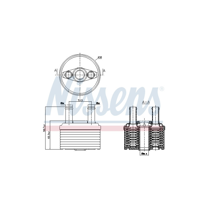 Radiateur d'huile de boite de vitesse automatique NISSENS