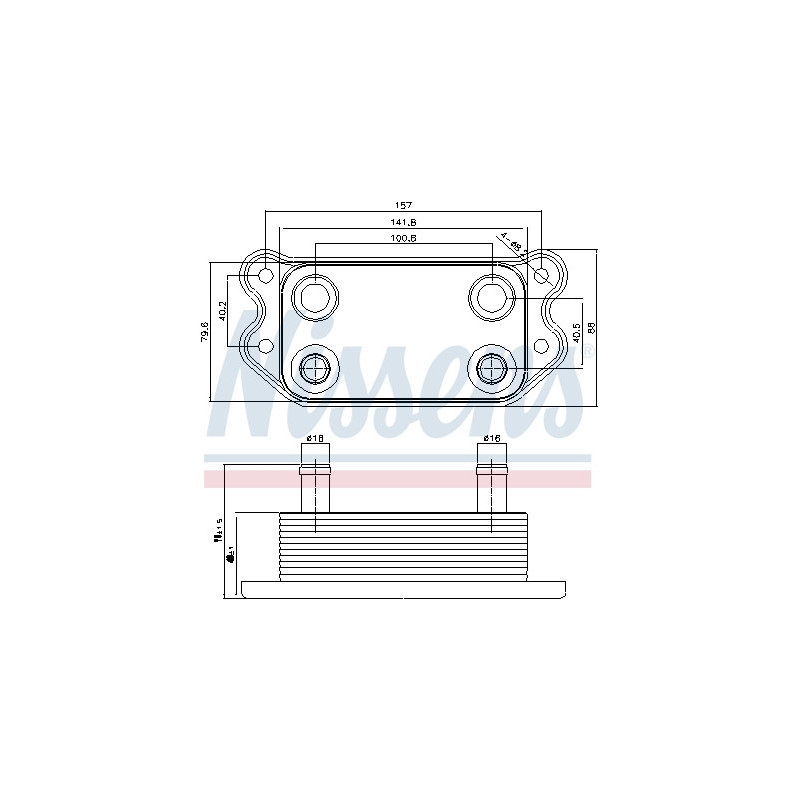 Radiateur d'huile NISSENS