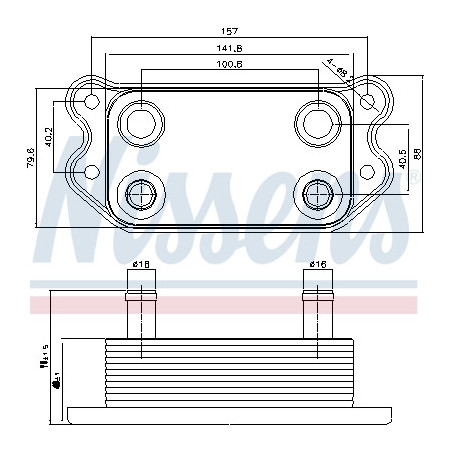 Radiateur d'huile NISSENS