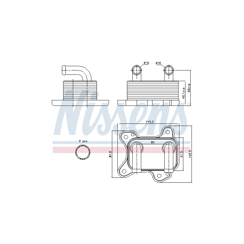 Radiateur d'huile NISSENS