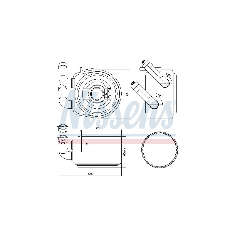 Radiateur d'huile NISSENS