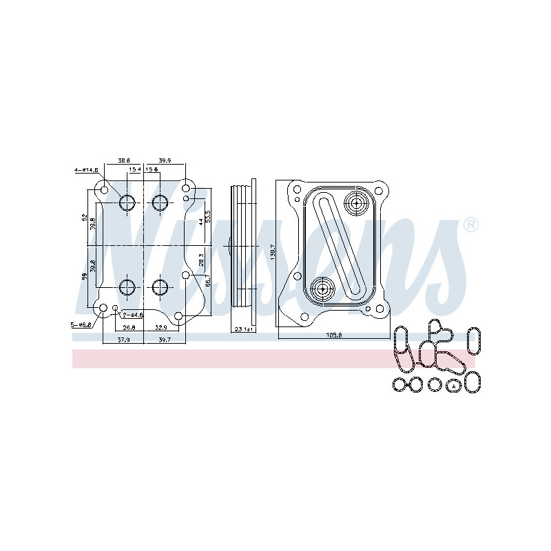 Radiateur d'huile NISSENS